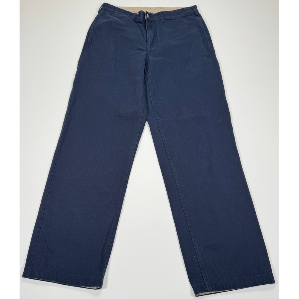 Duluth‎ Trading Co Duck Canvas Work Pants Mens 34x34 Navy Cotton Straight Leg